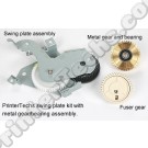 Full Swing Plate Assembly Kit with metal gear,  swing plate assembly, and fuser gear RM1-0043